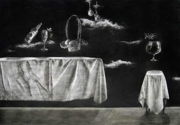 《错觉》 铜版画 45×64CM 2010