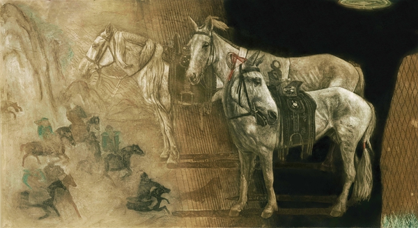 1《华夏北疆》 王茹50CM×90CM 2019
